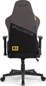 Gamer szék SENSE7 Spellcaster szövet fotel Senshi Edition szürke.