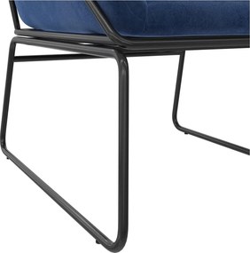 Kék bársony fotel Avery – Støraa