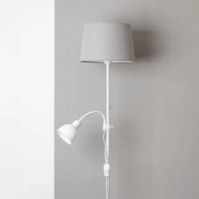Brilagi - CERIA állólámpa 1xE27/100W/230V + 1xE14/25W fehér/szürke