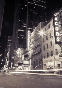 Poszter 29,7x42cm Times square és Broadway éjszaka New York 3, Assaf Frank