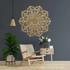 Fából készült mandala a falon | COUNESS
