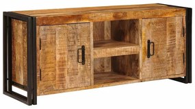 TV szekrény Barna 120 x 30 x 50 cm Tömör durva mangófa