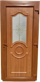 Charlotte - Aranytölgy - Műanyag Bejárati ajtó / 93x200 /