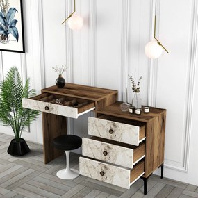 Lizbon 552 - Walnut, White