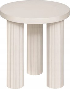 Dohányzóasztal Kerek Mdf Krém Bézs 40 x 45 CM Beltéri