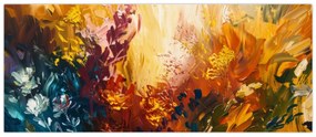 Kép - Absztrakt festmény a virágokról (120x50 cm)