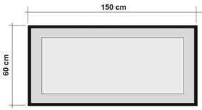 Idea Black and Atlantic Pine tükör, 150 cm, L