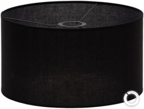 Fekete csillár lámpabúra, Lámpa 35cm/20cm univerzális E27 E14 henger