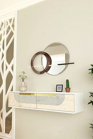 Meyra 120 - White, Travertine, Gold