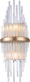 Cosmolight glamour kristály fali lámpa reykjavik átlátszó pezsgő cosw02073cp