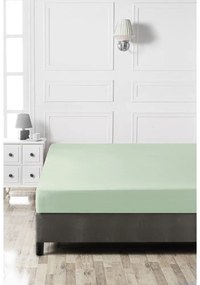 Világoszöld gumis pamut lepedő 140x200 cm – Mijolnir