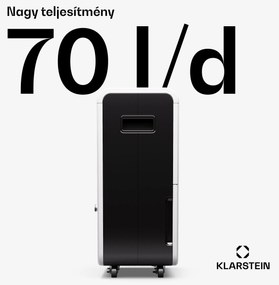 Klarstein DryFy Grand Smart 70, párátlanító, WiFi, kompresszor, 70l/24ó, 60-90 m²