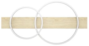 Eglo 901716 - LED Mennyezeti lámpa BOYAL 2xLED/12W/230V 3000K bézs/fekete