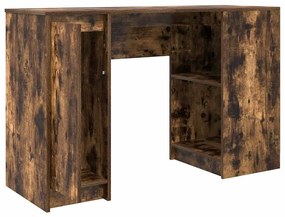 Füstös tölgy színű szerelt fa íróasztal 120x42x76 cm