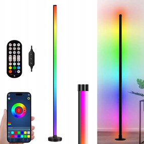 Álló Padló Lámpa Rgb Zene Fekete Sarok Távirányító