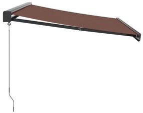 barna kézzel kihúzható napellenző 350 x 250 cm