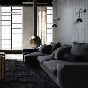 Fali lámpa ERIK 1xE27/60W/230V barna/fekete