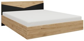 Franciaágy 165 cm Avain (tölgy + fekete). 1087304