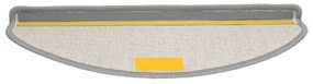 20 db szürke lépcsőszőnyeg 65x21x4 cm