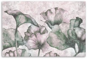 Gario Vászonkép Levelek beton alapon Méret: 100 x 70 cm