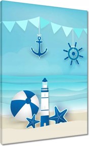 Vászonkép 50x70 Gyerek tengerész motívum