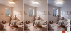 BRILAGI-LED dimmelhető VELVET SM. 36W/230V 3000-6000K átm. 55 cm fehér/virágos WT+DO