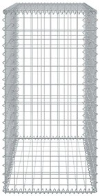 horganyzott vas gabion kosár fedéllel 100 x 50 x 100 cm