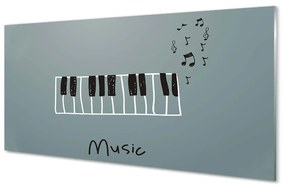 Akrilkép zongora jegyzetek 100x50 cm