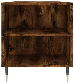 füstös tölgy színű szerelt fa dohányzóasztal 102x44,5x50 cm