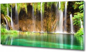 Fotó üvegkép Fa a tengerparton 125x50