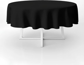 Abrosz Cerata Fekete Sima Minta Nélküli Kerek Vastag Kör 140 cm