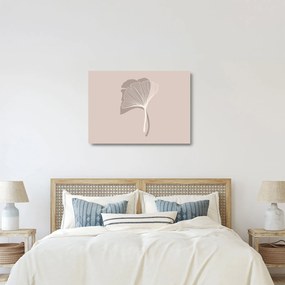 Üveg kép - Bézs színű levelek N⁰4 (70x50 cm)