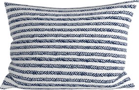 Pamut párnahuzat NAVYSTA POLY 50x70 cm, kék-fehér