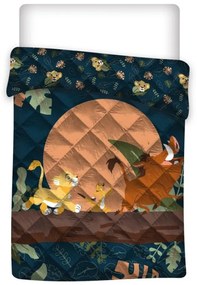 Disney Az Oroszlánkirály Hakuna Matata steppelt ágytakaró, paplan 140x200cm