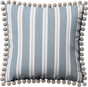Párnahuzat 45x45 kék-bézs csíkos