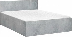 Ágy SOFIA 120 x 200 cm, beton Ágyrács: Léces ágyrács, Matrac: Coco Maxi 20 cm matrac