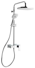 Zuhanyrendszer SAT egykaros csapteleppel fehér / króm SATSSPHP