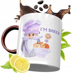 Bordó Bögre Péknek Születésnapra Ajándék fényképes nyomattal