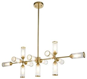 Endon 106259 - Csillár rúdon TOUR 13xG9/3W/230V réz