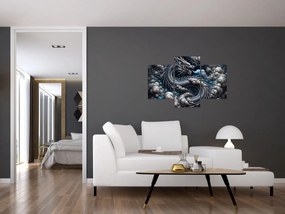 Kép – Sárkány a füstben (90x60 cm)