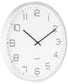 Lofty fehér falióra, ø 40 cm - Karlsson