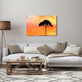 Kép egy fáról naplementekor (90x60 cm)