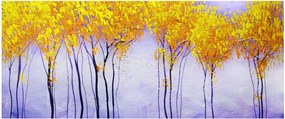 Sárga fák képe (120x50 cm)