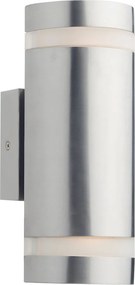 DAR LIGHTING WES2144 WESSEX Modern Kültéri Fali Lámpa Matt Üveg, Rozsdamentes Acél LED IP44