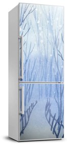 Hűtő matrica Erdőben télen FridgeStick-70x190-f-122794428