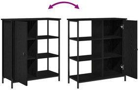 Fekete tölgy oldalfiók 70x30x80 cm Ragasztott fa