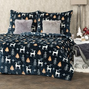 4Home Nordic Deer mikroflanel ágyneműhuzat, 140 x 220 cm, 70 x 90 cm