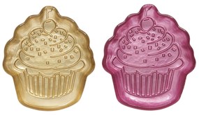 Karácsonyi Üvegtál szett 2 db-os muffin forma díszdobozban Sweet Christmas