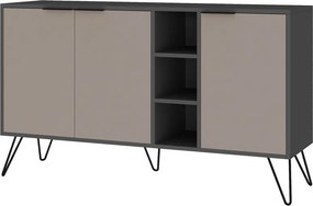 Clara Console - Anthracite, Light Mocha
