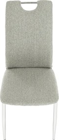 Étkezőszék, bézs melír/króm, OLIVA NEW
